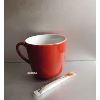 Dibbern SONDERAKTION Solid Color - Becher mit Henkel 0,32 l - paprika - NEU
