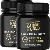 Kaimai Gold MGO 1000+ / UMF 22+ Manuka Honig * 2x 250g Premium Monofloral UMF® Certified Neuseeland ManukaHonig * 800 820 829 830 850 1046 1122 1200