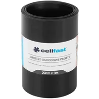 Cellfast Garteneinfassung gerade 20 cm x 9 m Schwarz