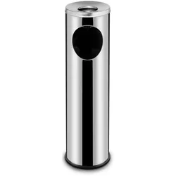 Hendi Aschenbecher mit Mülleimer Standmodell 15 Liter Ø200mm aus Edelstahl