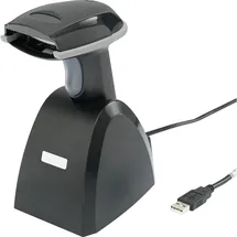 Renkforce LS6300BU USB-Kit Barcode-Scanner Bluetooth® 1D Laser Schwarz Hand-Scanner Bluetooth®, USB