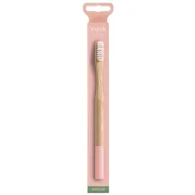 Niyok Bambus Zahnbürste Erwachsene Medium lachs/Rose 1 St.