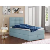 Sofnet Boxspringbett Best Mini 100 x 200 cm Blau