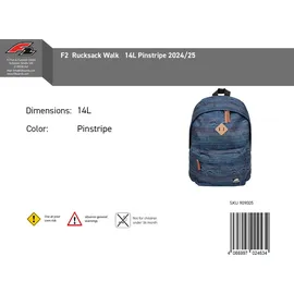 F2 Walk Pinstripe blau