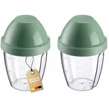 Westmark Mix-Ei Shaker 2er Set 0,25 l Klar/Mint-Grün