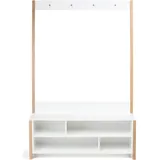 Andas Garderobenständer Eiche Weiß