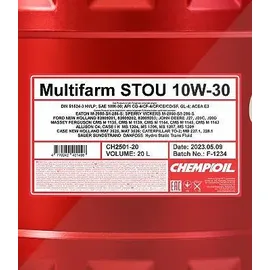 CHEMPIOIL Multifarm STOU CH2501-20 10W-30 20 l