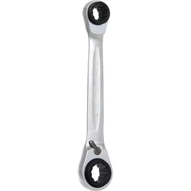 KS Tools 4 in 1 GEARplus umschaltbar Doppel-Ratschenringschlüssel 21x22x24x27 mm