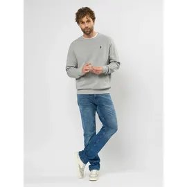 MCS Rundhalspullover "MCS sweatshirt MCSkyler", Herren, Gr. L, grau melange, Obermaterial: 100% Baumwolle, Pullover Rundhalspullover