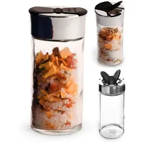 orion group Küchenbehälter Gewürzstreuer Gewürzspender mit Streueinsatz aus Glas 100 ml 6 Stück Set