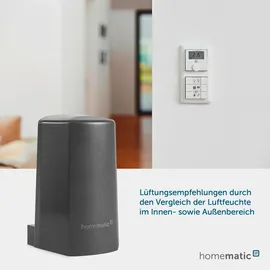 eQ-3 Temperatur- und Luftfeuchtigkeitssensor außen anthrazit