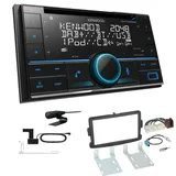 Kenwood 2-DIN Receiver Autoradio Bluetooth DAB+ für Dacia Duster ab 2013 schwarz