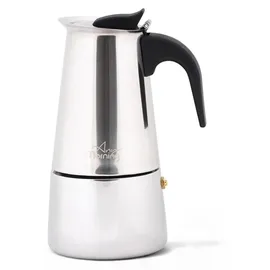 any morning Moka Pot 200 ml 4 Tassen Silber