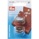 Prym 416480 Magnet-Verschluß 19 mm silberfarbig Snap, Metall, Silber, 1 Stück