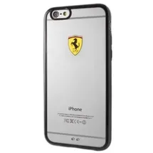 Ferrari iPhone 6 Plus Hardcase Transparent schwarz