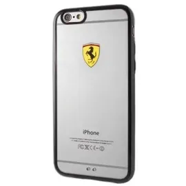 Ferrari iPhone 6 Plus Hardcase Transparent schwarz