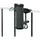 Videx Garden Balkonhalter Stahl 25 mm Anthrazit