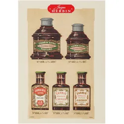 Jacques Herbin Set mit 12 Jacques Herbin Postkarten - 22T
