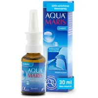 Aqua Maris Classic 30 ml, 100% natürlich, Meerwasser Nasenspray für trockene und gereizte Nase I Meersalz Nasendusche für den täglichen Gebrauch I Erwachsene und Kinder