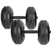 Yissone Tragbare Hanteln Wassergefüllte Einstellbare Gewichte Hantelset Reisefreie Gewichte Trainieren Gewichtheben Trainingskraft bis zu 17-22 Pfund