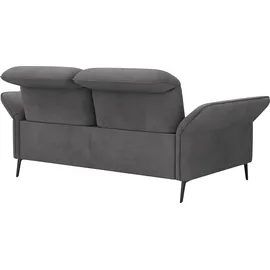 sit&more 3-Sitzer SIT & MORE "Emely, inkl. Sitztiefenverstellung", grau, B:199cm H:92cm T:123cm, 90% Polyester, 10% Polyamid, Sofas, wahlweise mit Bettfunktion, Kopf- & Armteilverstellung