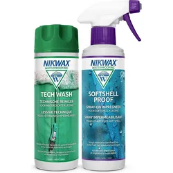 Waschmittel Tech Wash 300ml & Imprägniermittel Softshell Proof Spray-On 300ml Einheitsfarbe 600ML