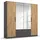 Rauch Drehtürenschrank »StyleUp«, Typ Dark & Wood mit trendigen farblich abgesetzten Griffen