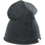 CASH-MERE.CH 100% Kaschmir Beanie Mütze | Strickmütze für Damen und Jugendliche (Grau/Anthracite) - Einheitsgröße