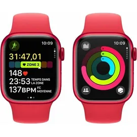 Apple Watch Series 9 GPS 41 mm Aluminiumgehäuse (product)red, Sportarmband (product)red M/L