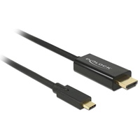 DeLock 85260 Videokabel-Adapter 3 m USB Typ-C HDMI Schwarz