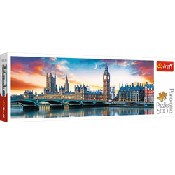 Trefl Puzzle Der Big Ben und Palace of Westminster, London Puzzle Panorama 500 Teile