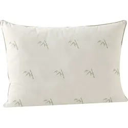 Naturfaserkissen YATAS BEDDING "MAJESTAT BAMBOO PILLOW", weiß, B:40cm L:80cm, Bezug: 100% Baumwolle. Füllung: 80% Polyester, 20% Viskose, Kopfkissen, antitranspirant und kühlend an heißen Sommertagen