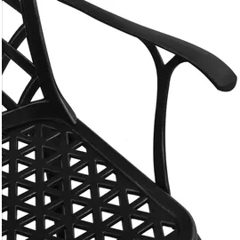 vidaXL Bistro-Set 3-tlg. schwarz 315592