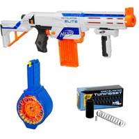 Blasterparts Tuning-Mega-Pack kompatibel für NERF Retaliator, inkl. Trommelmagazin, Tuning-Feder & Blaster