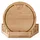 konsimo® KONSIMO Schneidebrett-Set Holz 5-tlg. Ø 25 cm x 2 cm Braun