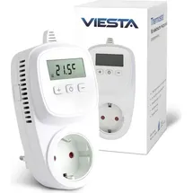 Umbrella Th12 Wifi-steckdosenthermostat (230V/3600W) – Intelligentes Thermostat mit App-steuerung, 7-tage-programm, Frostschutz & Eeprom-speicher – Weiß