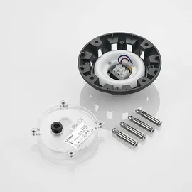 LINDBY Außenleuchte Aluminium IP67 10 W 1-flammig schwarz