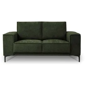 OTTO home 2-Sitzer OTTO HOME "Kompaktsofa Oland, Struktur, Flachgewebe, Luxus-Microfaser, Boucle", grün, B:164cm H:85cm T:83cm, 100% Polyester, Sofas, 164 cm, Wellenunterfederung, Skandi-Design, Metallfüße