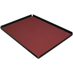 Stil Casa, set 6 Tabletts für Hotelzimmer, Innenraum aus Polyurethan-Verbundwerkstoff, 51,5x39,5 cm, Farbe bordeaux.