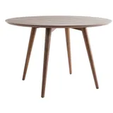 miliboo Design-Esstisch rund Nussbaum D120 LIVIA