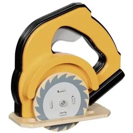 GoKi 58322 – Handkreissäge aus Holz mit Funktion – Spielzeugwerkzeug für kleine Baumeister ab 3 Jahren – Made for Kids who Build