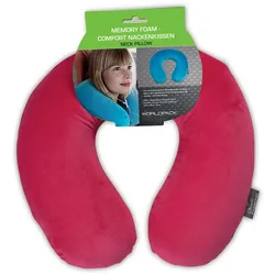 Worldpack Nackenkissen Memory Foam brombeer rot