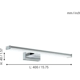 EGLO Pandella 1 7,4 W 960 lm 4000 K Chrom 40 cm