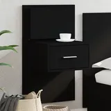 vidaXL Nachtschrank mit LED-Leuchten 3460 x 32,5 x 1160 cm Schwarz