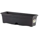 Plastiken Rechteckiger Pflanzkasten 80 x 20 x 18 cm Anthrazit