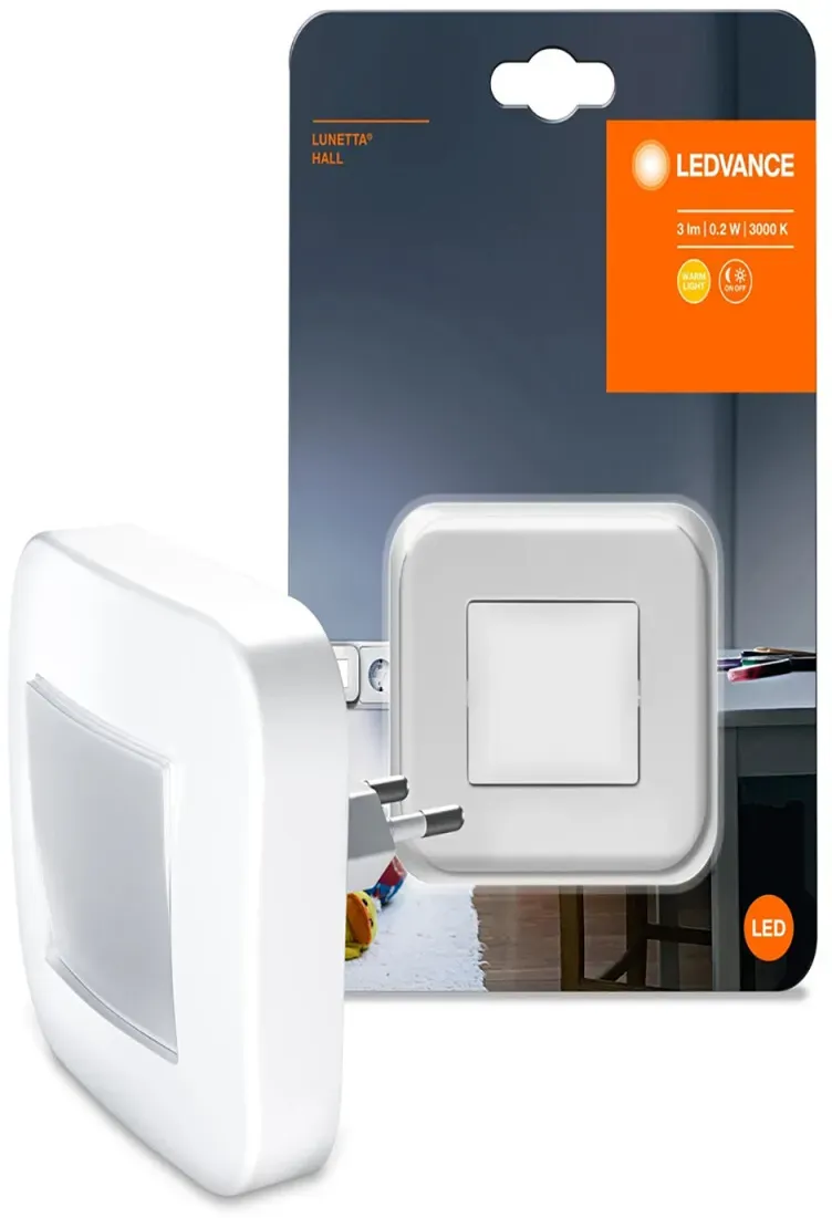 Ledvance LED Steckdosenlicht Lunetta Hall Weiß Warm Nachtlampe