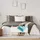 Relaxdays Sitzbank mit Stauraum, gepolstert, Holzbeine, Truhenbank Stoffbezug, HxBxT: 39,5 x 79,5 x 39,5 cm,