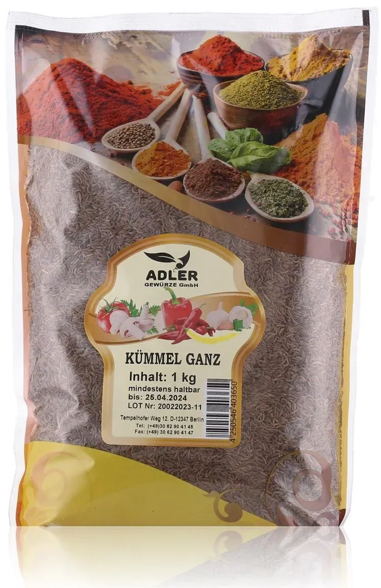 Adler Gewürze Kümmel ganz 1000g