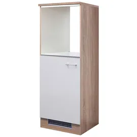 Flex-Well Geräteumbauschrank Samoa 60 x 57 x 168,5 cm Weiß/Eichefarben