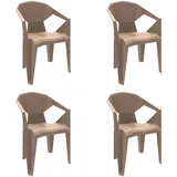 Resol Delta Sessel Indoor, Outdoor Set 4 Sand
